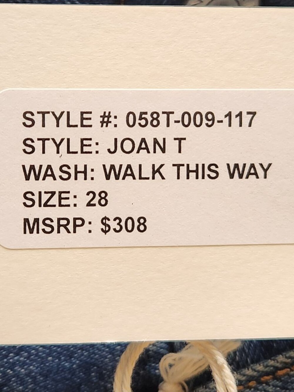 TRAVE Joan Full Wide Leg Women's Jeans -Sz 28 - NEW NWT - Picture 7 of 7